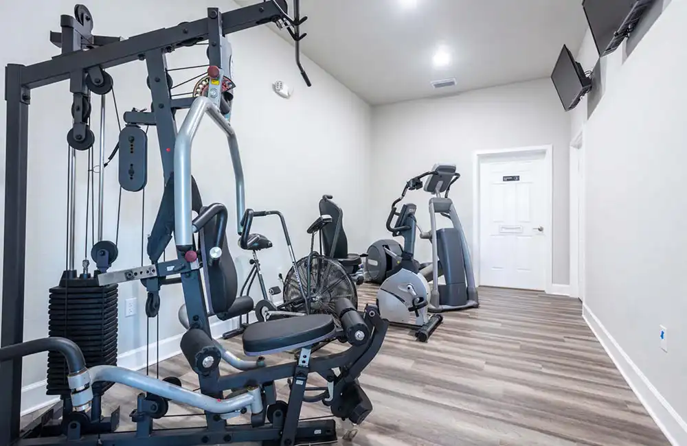 fitness room santa fe palm resort